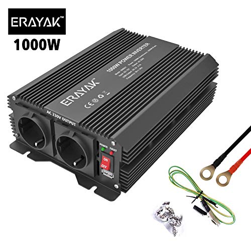 Reiner Sinus Spannungswandler 1000W 2000 Watt 12V 230V Wechselrichter Konverter
